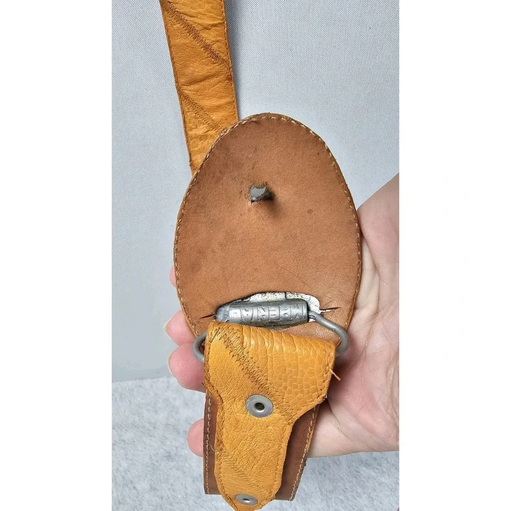 Don Cuco Ostrich Quill Handmade Western Belt W Ostrich Buckle Sz 40 Light Brown